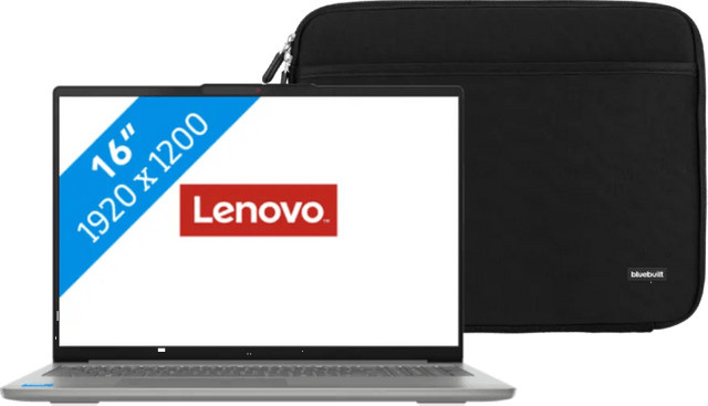 Lenovo IdeaPad Slim 5 Copilot+ PC 16AKP10 AMD Laptop mit Windows und BlueBuilt Laptophülle 16 Zoll in Silber/Grau - Bild 1