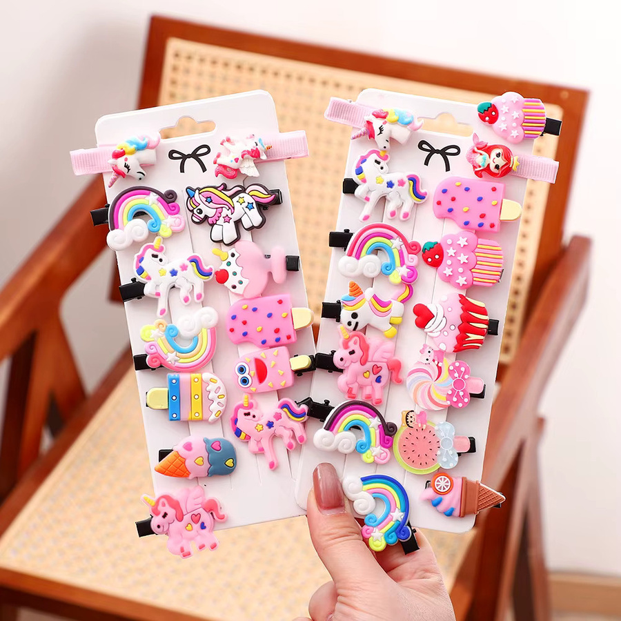 BABY BOWS Haarspangen, Cartoon-Eiscreme-Einhorn, Kinder - Bild 2