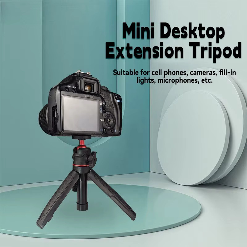 Mini ausziehbarer Desktop-Stativgriff mit flexiblem Kugelkopf und 1/4 Zoll Schraube in Schwarz für GoPro und DJI - Bild 5