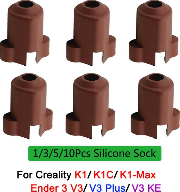 CUBMAG Silikonhülle Hotend-Schutzabdeckung in Braun für Ender 3 V3, Ender 3 V3 Plus, Ender3 V3 KE, K1C und K1 Max - Bild 1