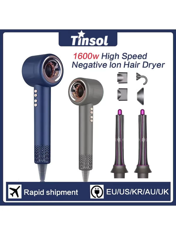 Tinsol Super Leafless Haartrockner, Blau, 1600W - Bild 4