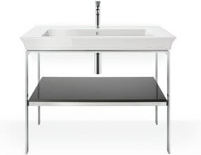 Duravit Waschtisch-Konsole White Tulip, Farbe: White, Material: Metall, bodenstehend, B: 98,4 cm, T: 45 cm, H: 76 cm - Bild 1