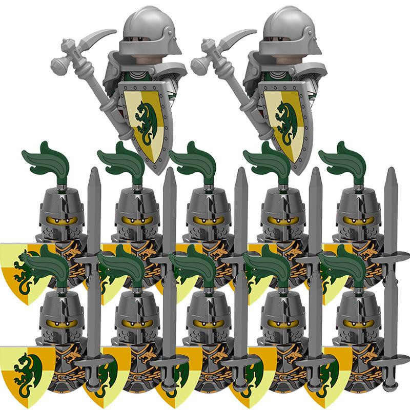 ZMM TOYS Grüner Drachenritter Mittelalter Drachen Baustein Modell ab 7-12 Jahren - Bild 2