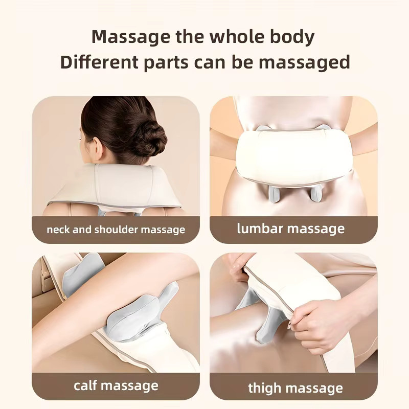 PAQIN Elektrisches Nacken- und Rückenmassagegerät, weiß - Bild 3