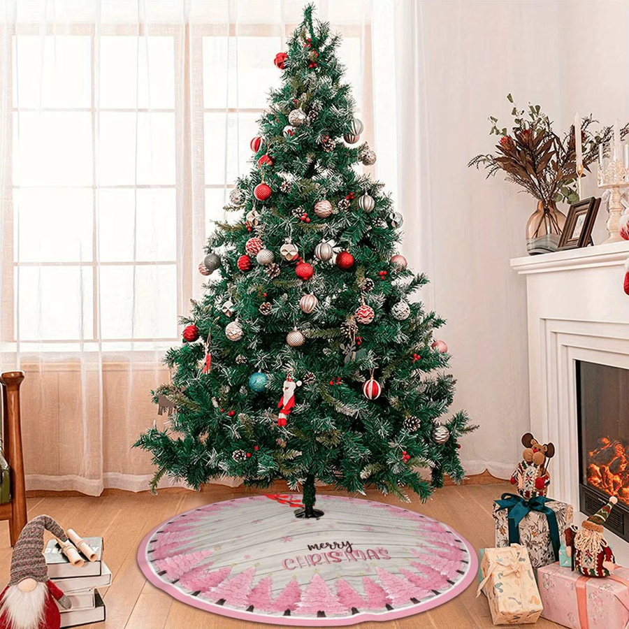 VIKAMA Weihnachtsbaum Rock in Rosa als Weihnachtsdekoration für dein Zuhause - Bild 2