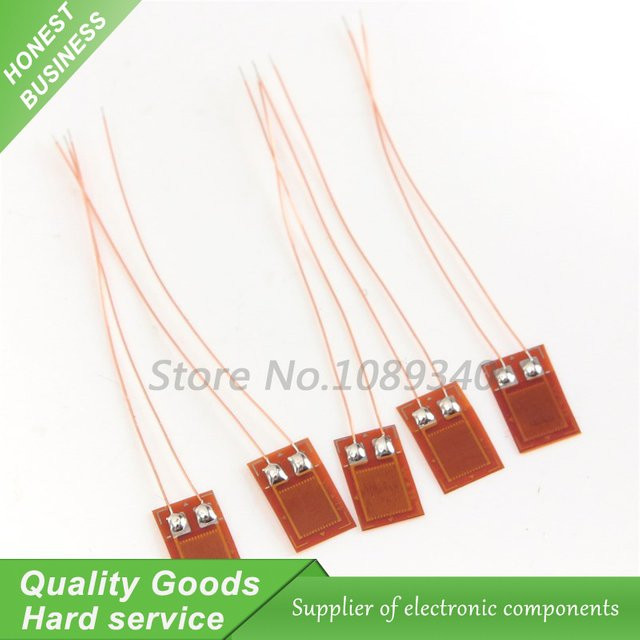 100 Stück BF350-3AA BF350 Präzisions-Widerstands-Dehnungsmessgeräte in Orange für Drucksensoren und Wägezellen mit Drähten - Bild 1