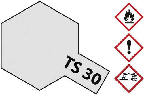 Tamiya Acrylfarbe Metallic-Silber TS-30 Spraydose, Grau - Bild 1