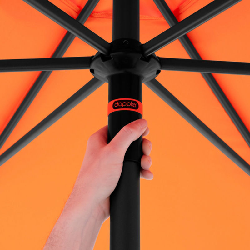 Doppler Sonnenschirm MyZone Orange mit Push-Up Mechanik, Durchmesser: 300 cm - Bild 2