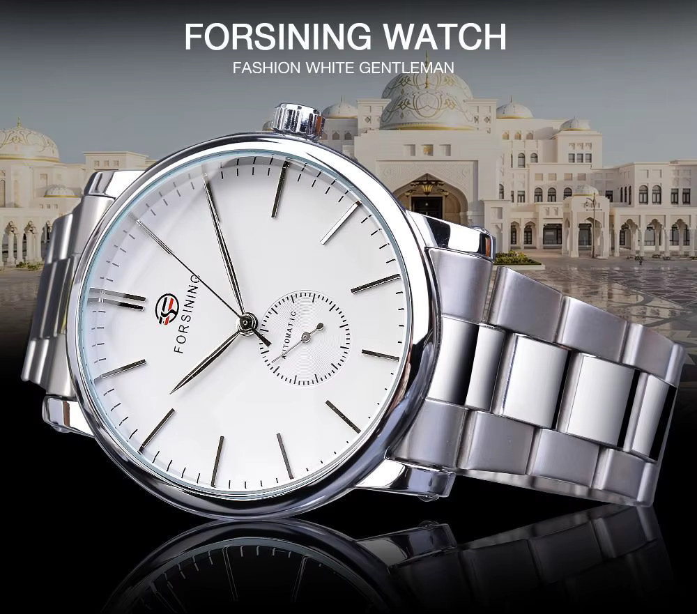 FORSINING Armbanduhr, Automatik, Edelstahl, Schwarz, Herren - Bild 4