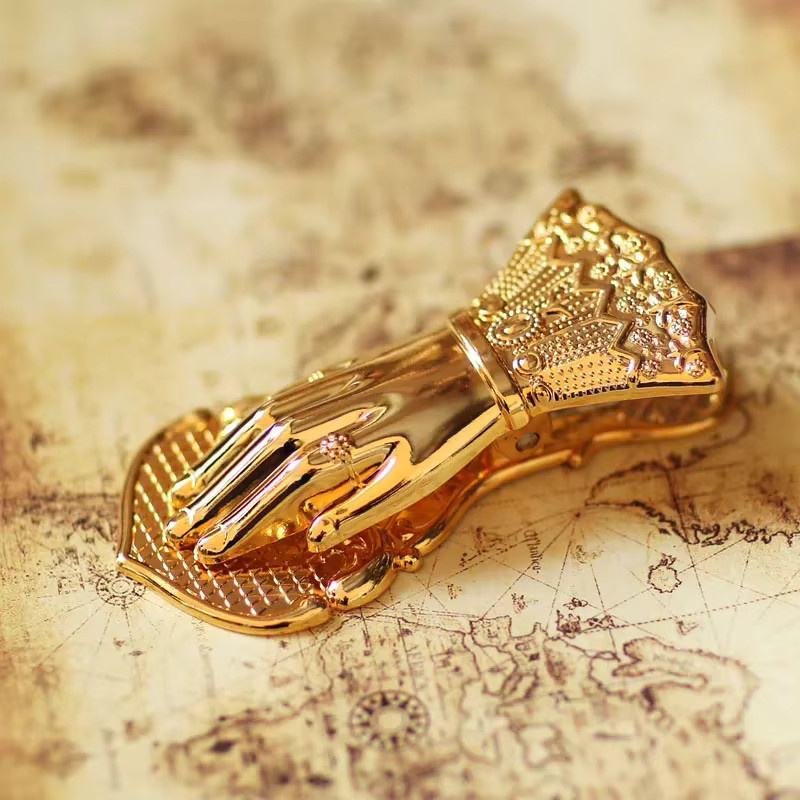 Fromthenon Vintage-Notizbuchclip aus Metall in Gold, handgeformter Buchclip als dekorative Aufbewahrung - Bild 2