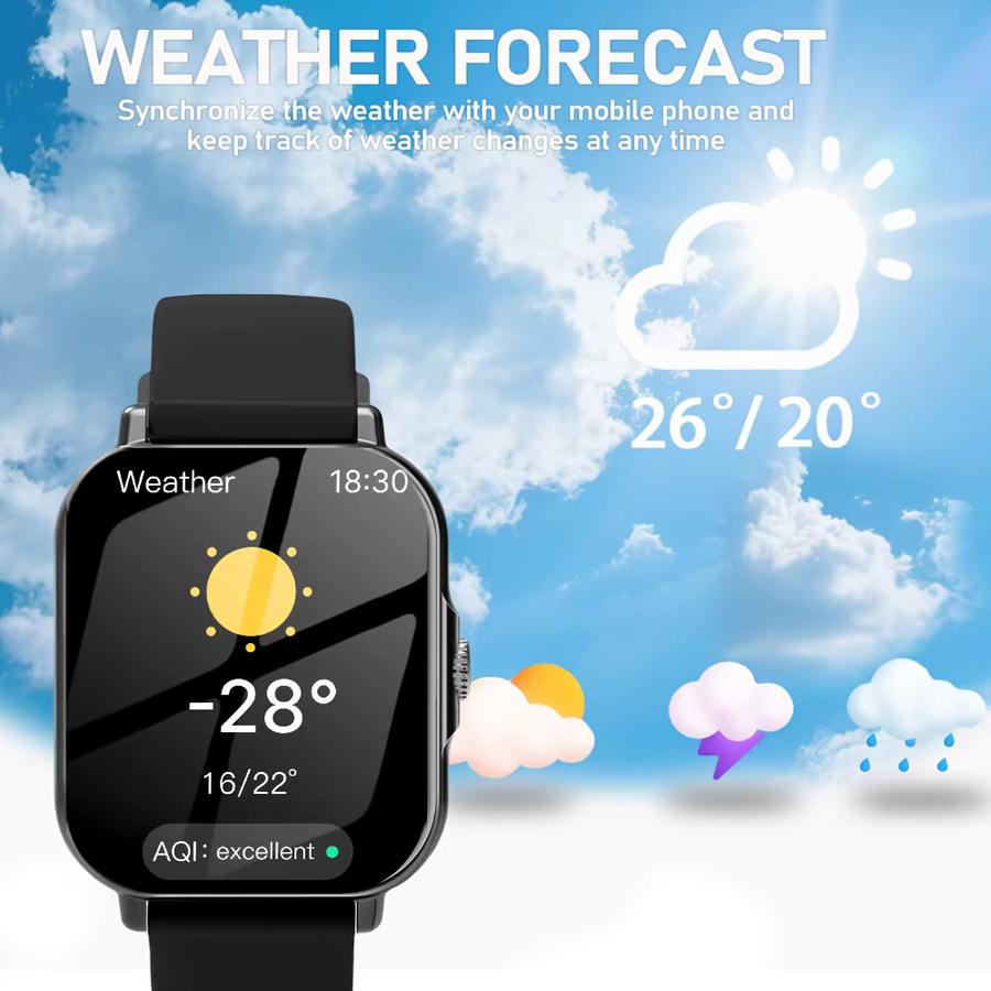 LAXASFIT Smartwatch, Edelstahl, Schwarz, Unisex - Bild 6