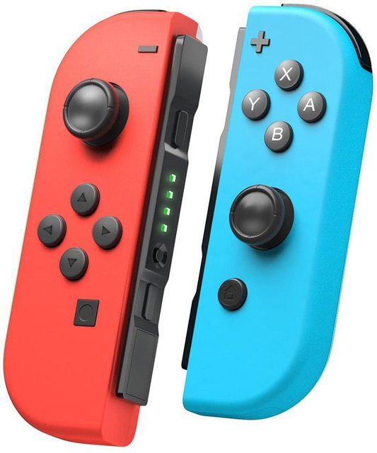 Techsuit THSWC Bluetooth Controller für Nintendo Switch, Switch OLED und Switch Lite in Rot Blau - Bild 1
