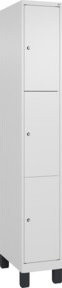 C+P Schließfachschrank Classic PLUS mit Füßen, 1 Abteil, Farbe: Verkehrsweiß, H x B x T: 195 x 30 x 50 cm - Bild 1