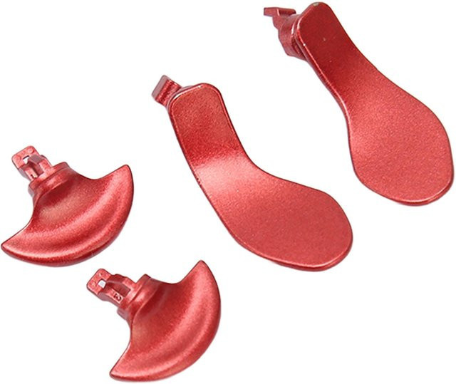 Igeteck 4 Stück Professionelle Ersatz-Metall-Back-Paddles für PS5 Edge Controller in Rot - Bild 1