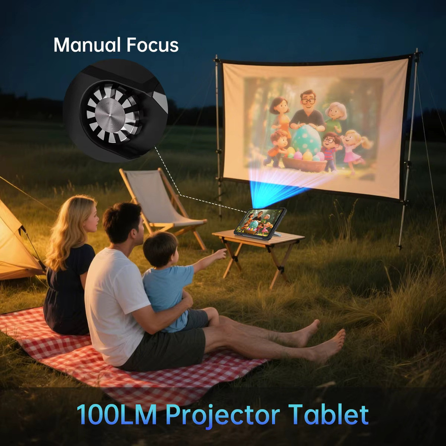 Unihertz 8849 TANK PAD E Robustes Android Tablet mit Projektor, 512 GB Speicher, 24 GB RAM, 10,95 Zoll Display, Schwarz - Bild 2