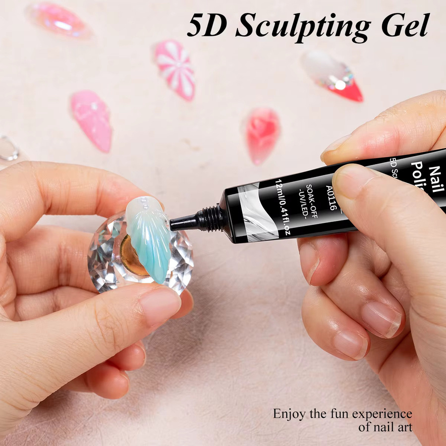 Four Lily 5D Modellier-Gel Nagellack, Glänzend, 12 ml - Bild 3