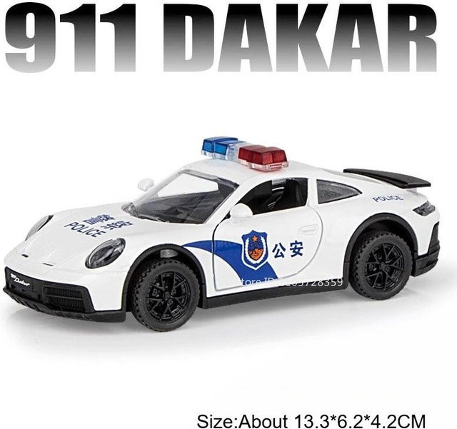 Linyi toy car 911 Dakar Modell Sportwagen, 1:32, Metall, Licht und Sound, ab 14 Jahren - Bild 1