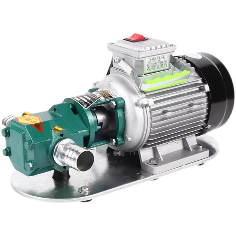 LZHZXY Elektrische Edelstahl Zahnradpumpe Selbstansaugend in Silber für Hydrauliköl, Motoröl und Speiseöl mit 1400/2800 U/min - Bild 4