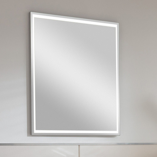 Fackelmann Badmöbel-Set B.Paris in Cubanit Grau mit Guss-Waschbecken und Spiegelelement, B/H: 70,5 x 46,5 cm - Bild 2