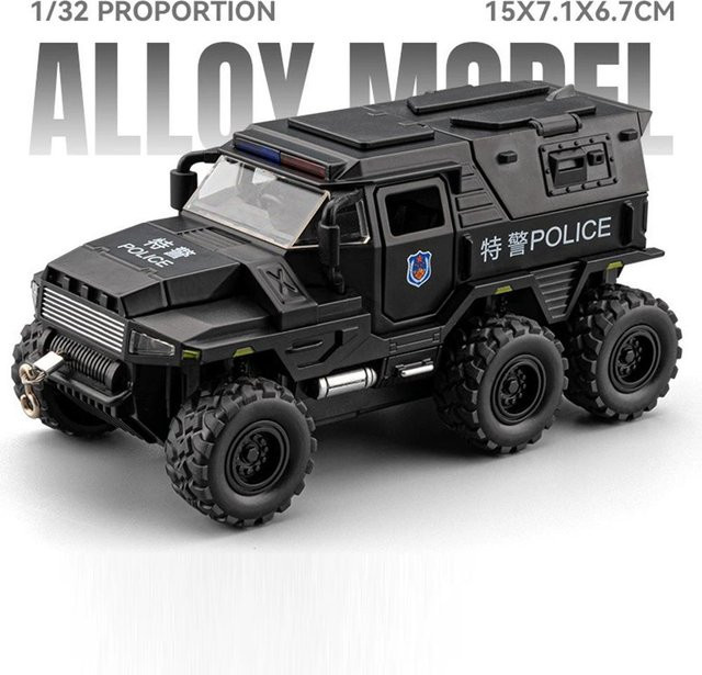Conqueror Polizeiauto Modellspielzeug, 1:32, Metall, Sound, Licht, ab 14 Jahren - Bild 1