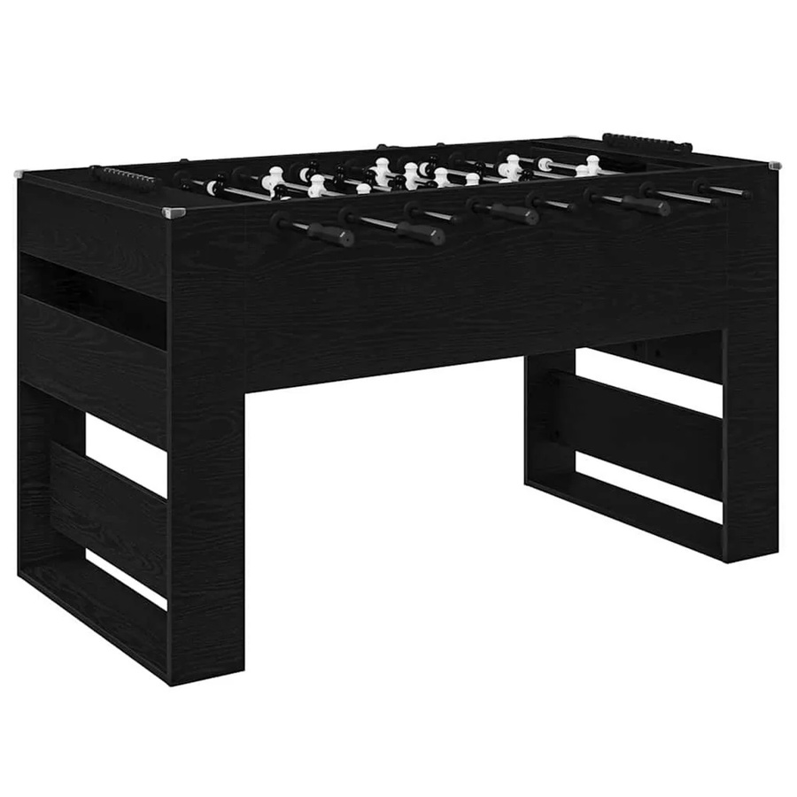 vidaXL Tischfußballtisch in Schwarzer Eiche, B/T/H: 146,5 x 74 x 85 cm - Bild 2
