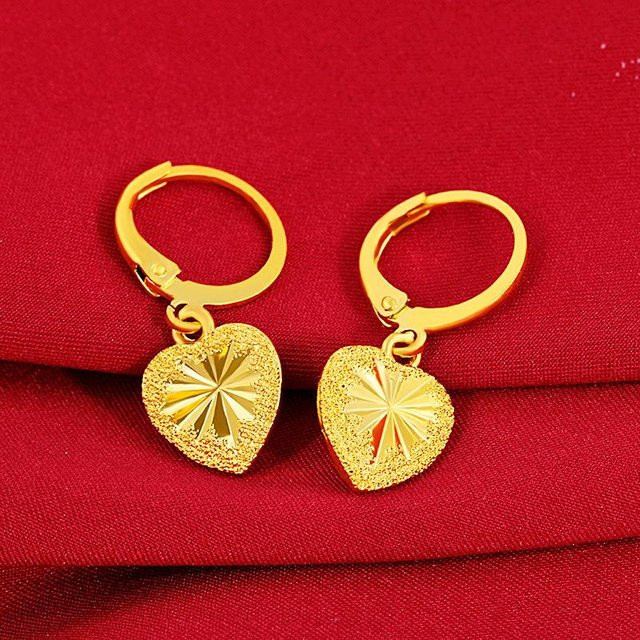 YIRAN Jewelry Ohrring, 18k Gold Farbe, Granat, Damen - Bild 1