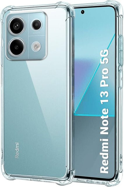 Techsuit stoßfeste Schutzhülle für Xiaomi Poco X6 und Note 13 Pro 5G in Transparent - Bild 1