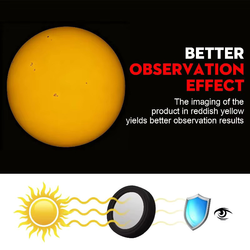 Datyson Solar Eclipse Teleskopfilter in Schwarz für Teleskope mit einem Innendurchmesser von 49,5 mm - Bild 6