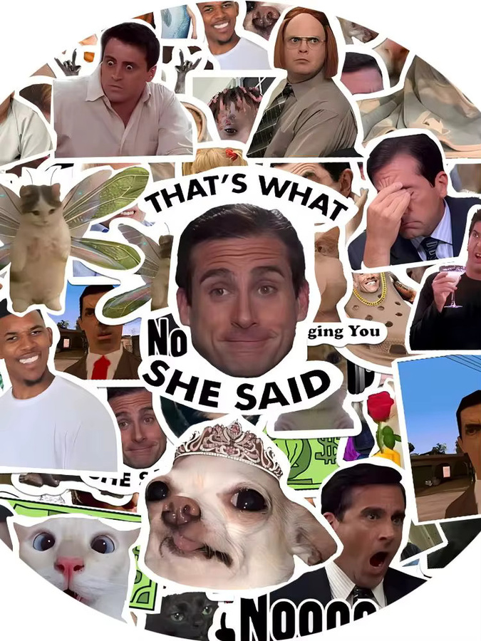 Rspctou Meme-Aufkleber, Sticker, multicolour - Bild 3