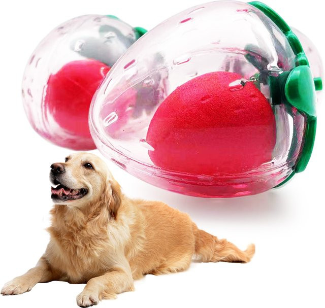Qzee Erdbeer-Spielzeug aus Gummi, mit Geräusch - Bild 1