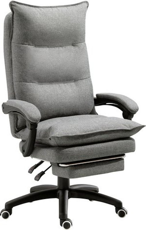 Vinsetto Bürostuhl mit Massage in Grau, B/T/H: 62 x 70 x 125 cm - Bild 4