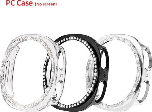 CAOWTAN Schutzhülle für Samsung Galaxy Watch, Diamant, Schwarz, Kunststoff - Bild 1