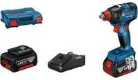 Bosch Professional GDX 18V-200 Akku-Drehschlagschrauber Set mit 2x 4.0Ah Akkus und Ladegerät in Blau/Schwarz - Bild 1