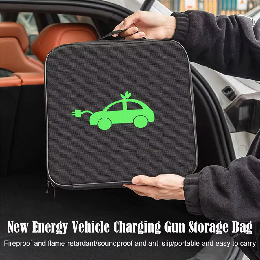 EV Kabel Organizer Tasche in Schwarz für Elektroauto Ladegeräte und Ladepistolen - Bild 2
