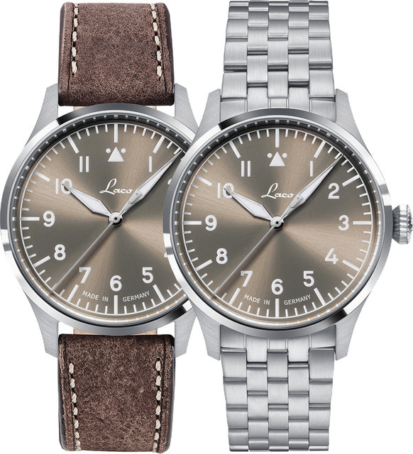 Laco Armbanduhr, Automatik, Edelstahl, Taupe, 40 mm, Saphirglas - Bild 1