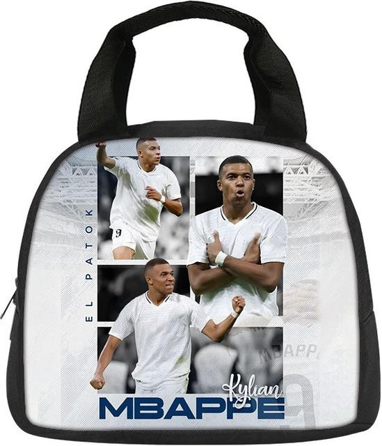 Isolierte Lunchbox M-Mbappe von Fancy Style Studio in Weiß als wiederverwendbare Thermotasche für Bento und Lebensmittel - Bild 1