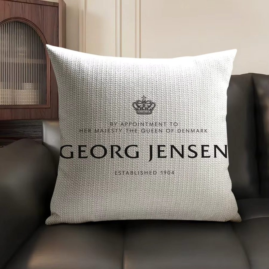 Georg J-Jensen Kissenbezug Sommer-Leinen aus Bio-Stoff mit doppelseitigem Grafik-Druck, quadratisch, Breite: 30 cm, Höhe: 30 cm - Bild 4