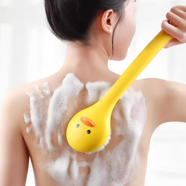 Badebürste mit langem Griff und weichen Borsten, Unisex - Bild 1