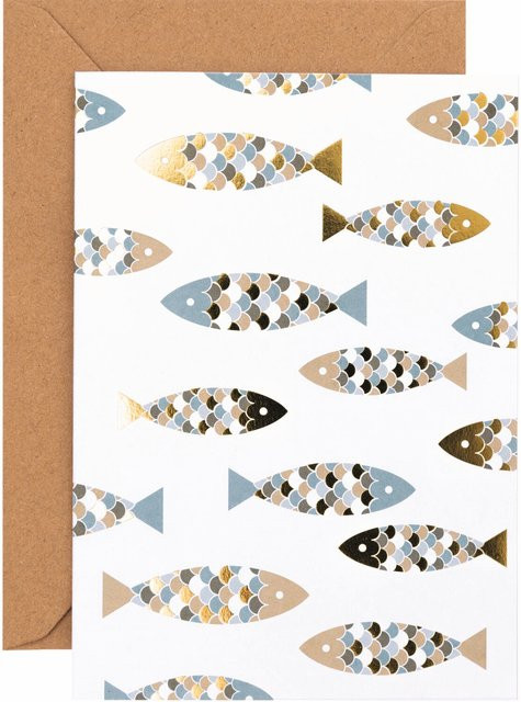 Rico Design Paper Poetry Kartenset Fische - Bild 1