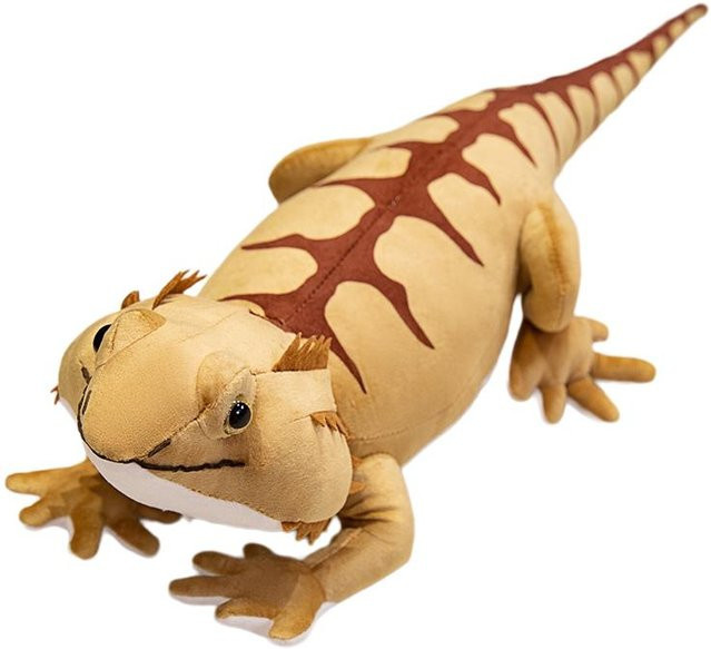 Yiran toy Bartagamen Puppe Stofftier, Braun Grün - Bild 1