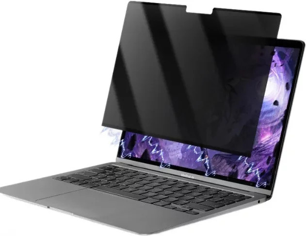 Magnetischer Sichtschutz-Displayschutzfolie für Apple MacBook Pro und MacBook Air in Schwarz - Bild 1