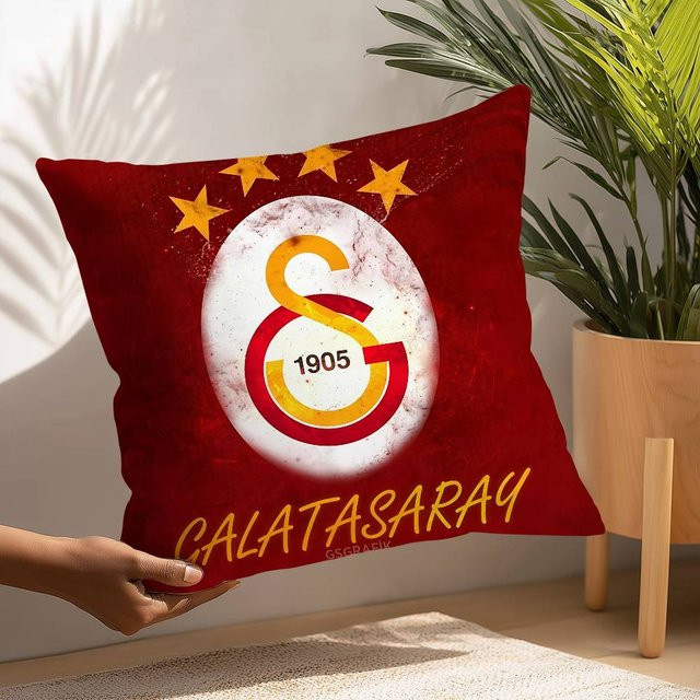 Kissenbezug Galatasaray 1905 Lucky starfish HOME, quadratisch, rot, B/T/H: 30 x 30 x 30 cm - Bild 1