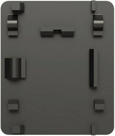 ABB CT1M-4/5/6/7 DIN-Hutschienenadapter, 10 Stück, Anthrazit - Bild 1