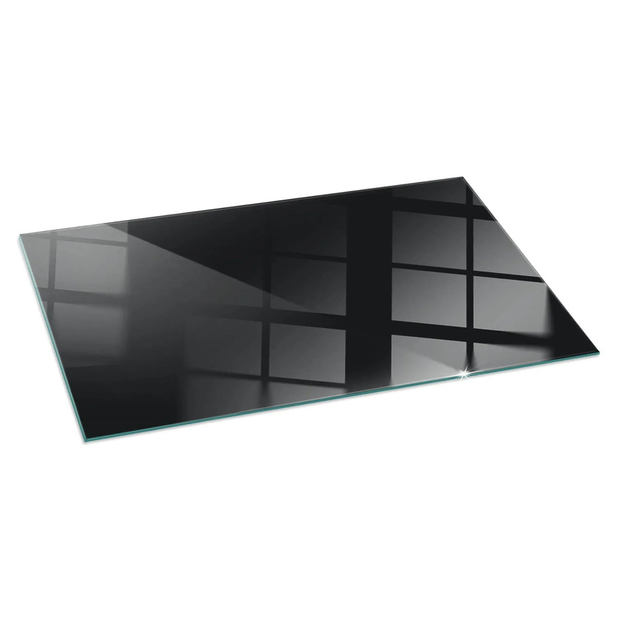 Tulup Kamin-Glasplatte aus Glas in Schwarz, B/H: 140 x 70 cm - Bild 2
