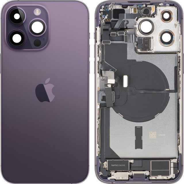 Apple iPhone 14 Pro Max Akkudeckel mit Mittelgehäuse in Deep Purple (Lila) - Bild 1
