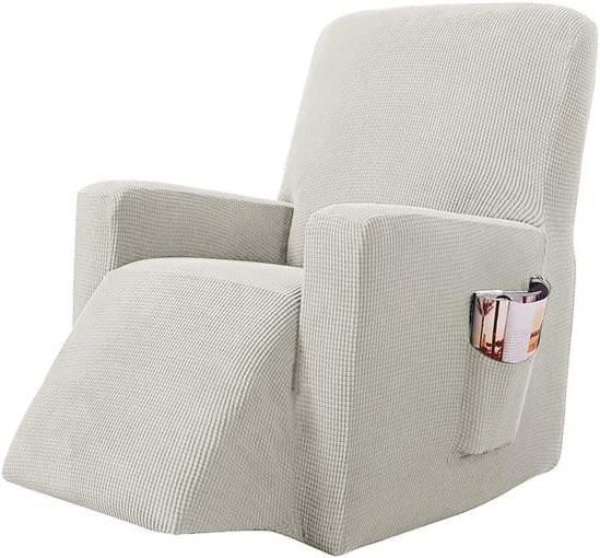 S-EMIGA Stretch-Schonbezug für Sessel aus Jacquard mit Seitentasche, rutschfest und elastisch - Bild 1