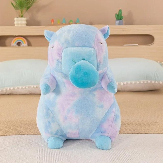 Yiran toy Capybara Plüschtier, dehnbar, Farbverlauf, 25cm - Bild 1