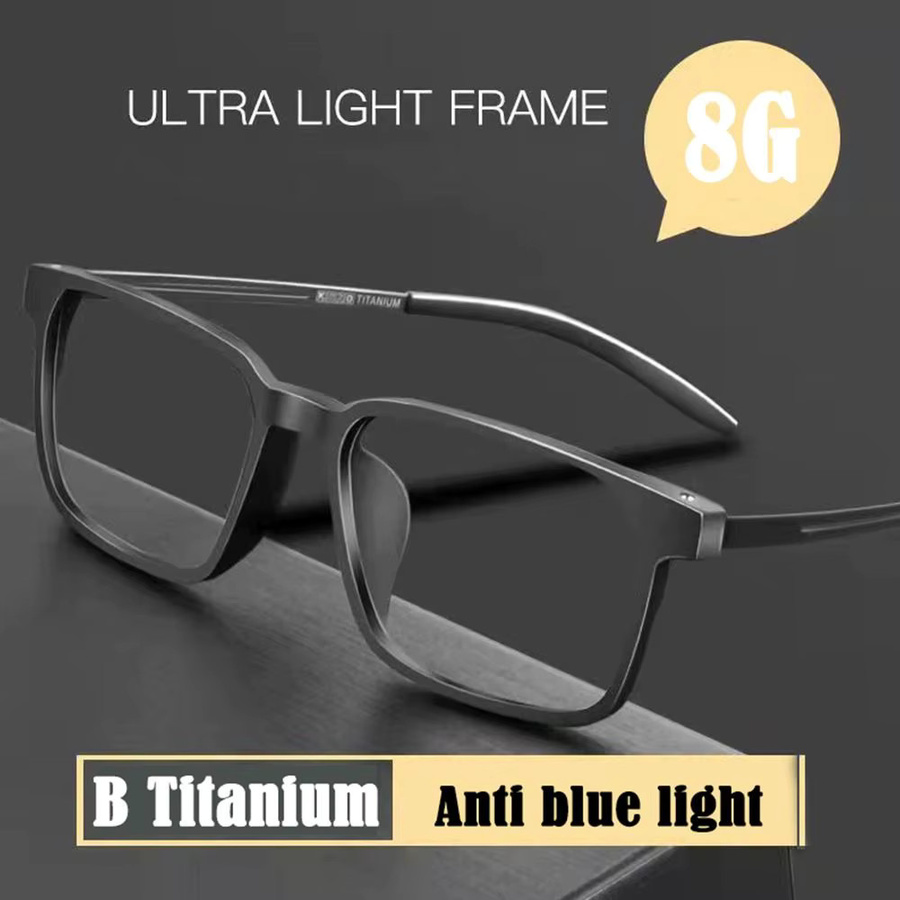 KLASSNUM Lesebrille, Titan, Vollrand, rechteckig, Herren, black - Bild 2