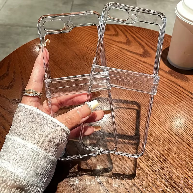 Transparente Anti-Drop Hartschale PC Schutzhülle für Samsung Galaxy Flip 6, Flip 5, Flip 4 und Flip 3 - Bild 3
