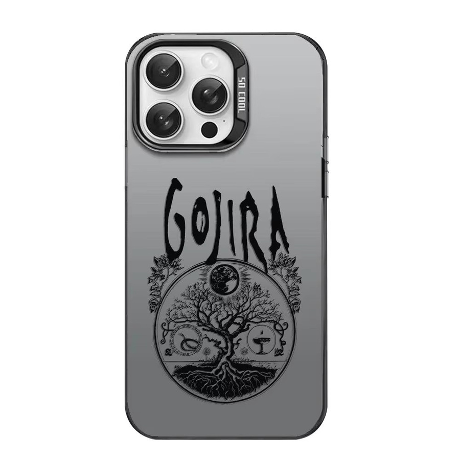 G-gojiras Band Schutzhülle für iPhone 11 bis iPhone 17 Pro Max in Matt Laser Aurora Design, stoßfest, Multicolour - Bild 4